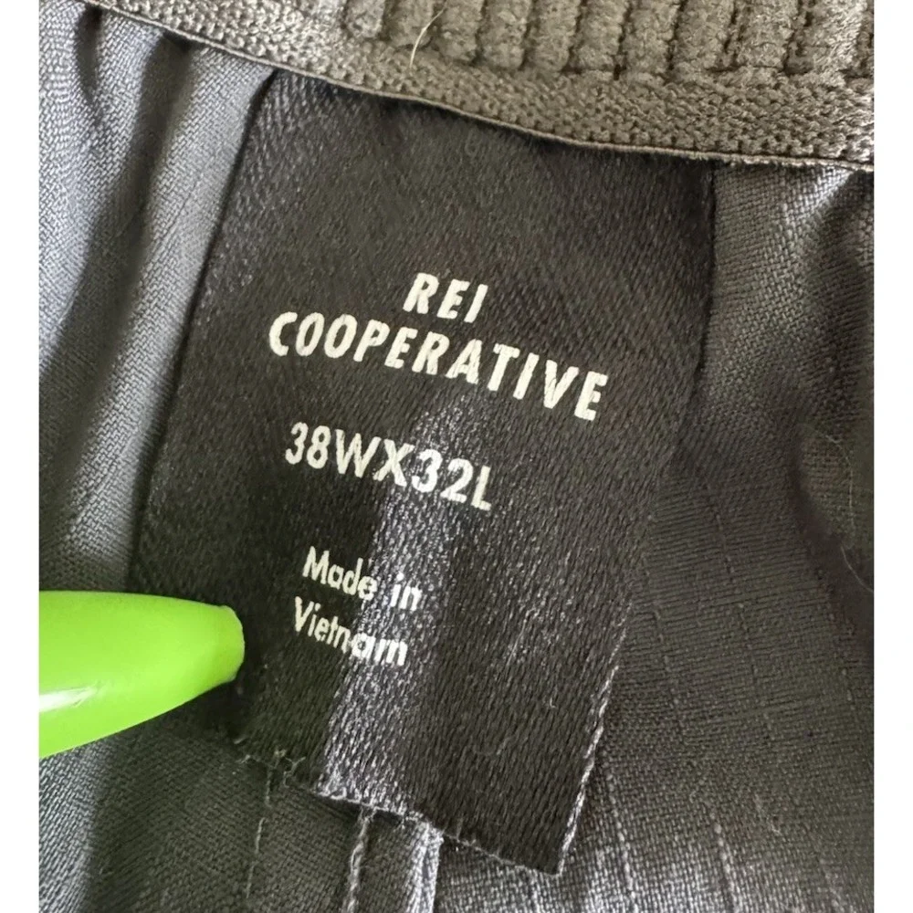 REI Cooperative Hiking Pants Lightweight Nylon Spandex Gray Mens 38x29 -‎ Read